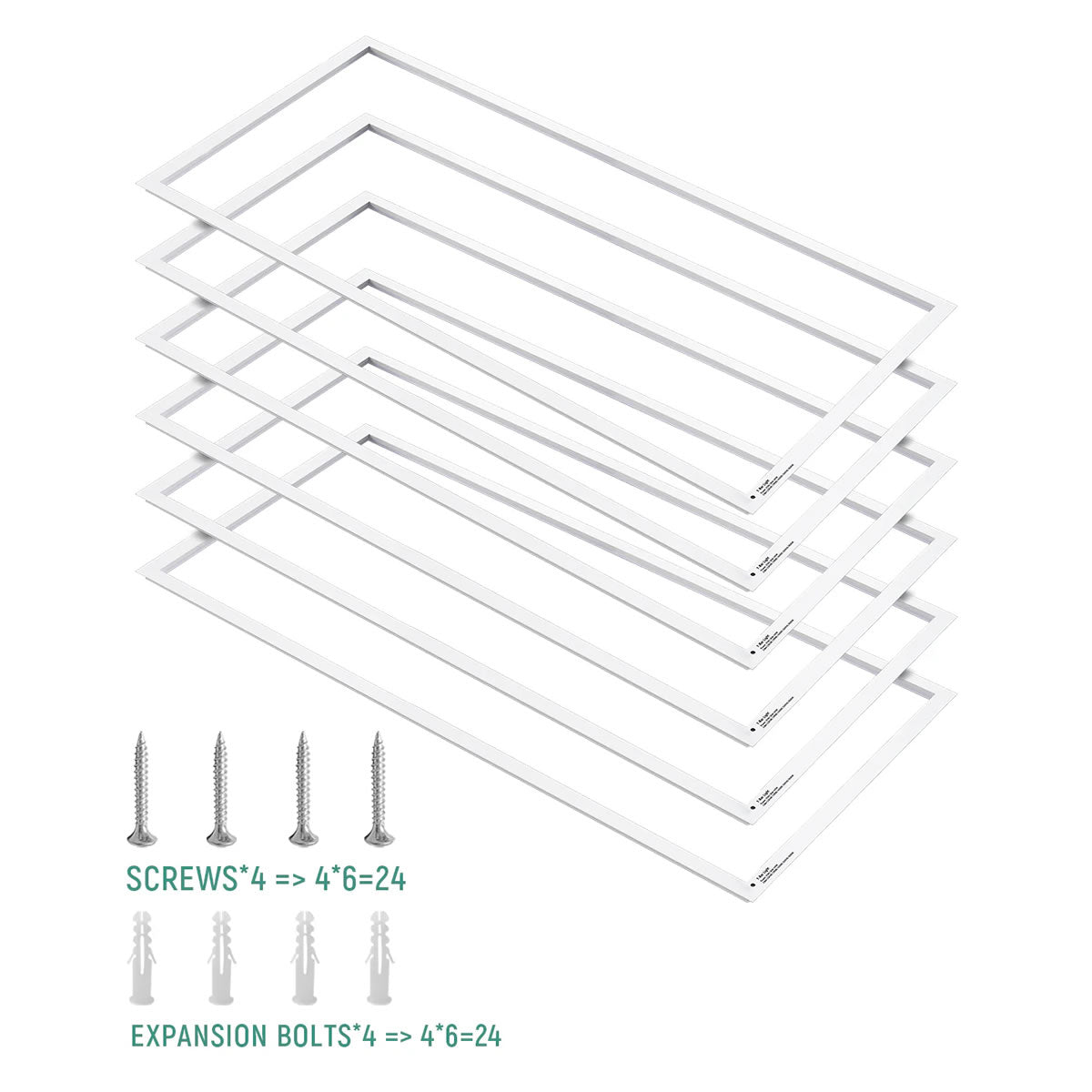 LED Frame Light 120-277V 5000/7500 Lumens ETL DLC Premium | 40W 2x2FT | 60W 2x4FT