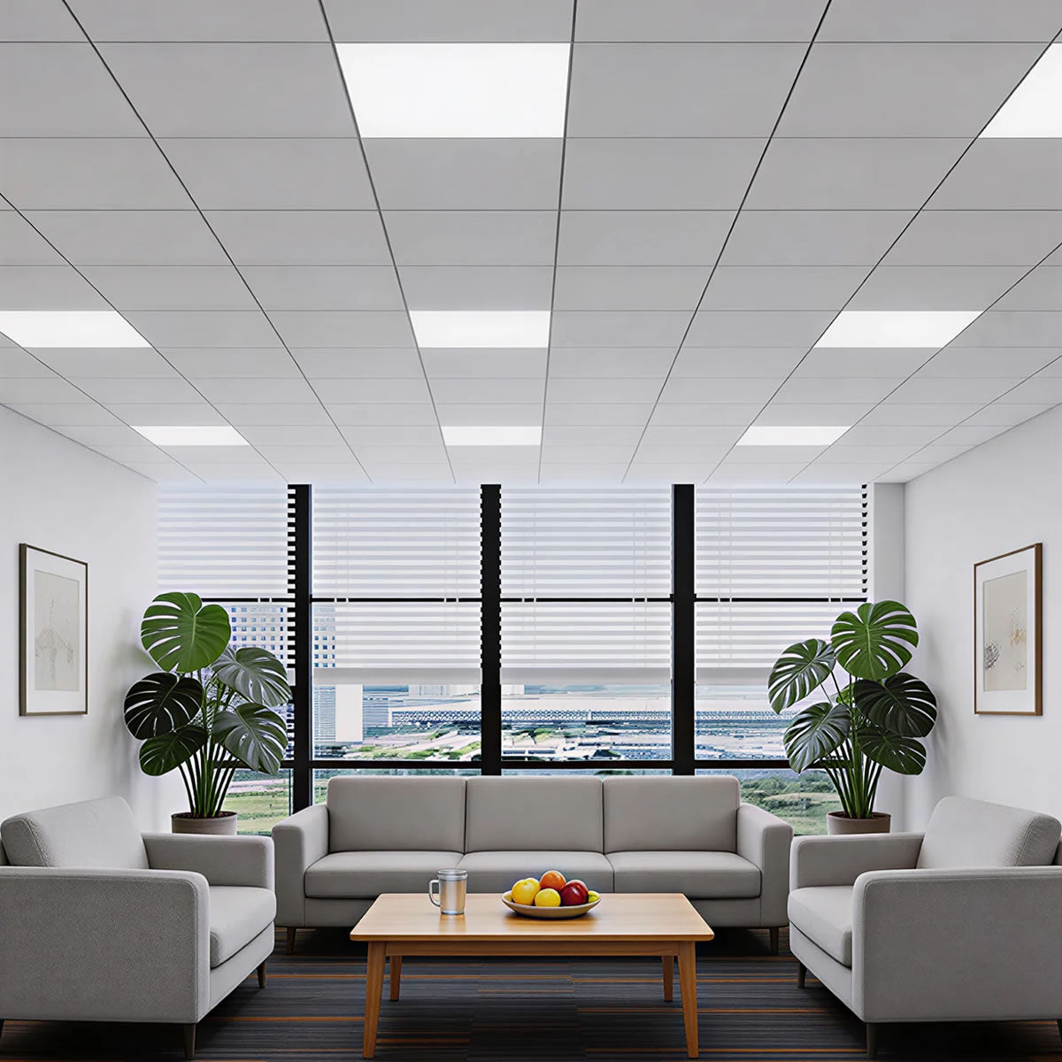 LED Backlit Panel Light 120-277V 40W 5000 Lumens ETL DLC Premium