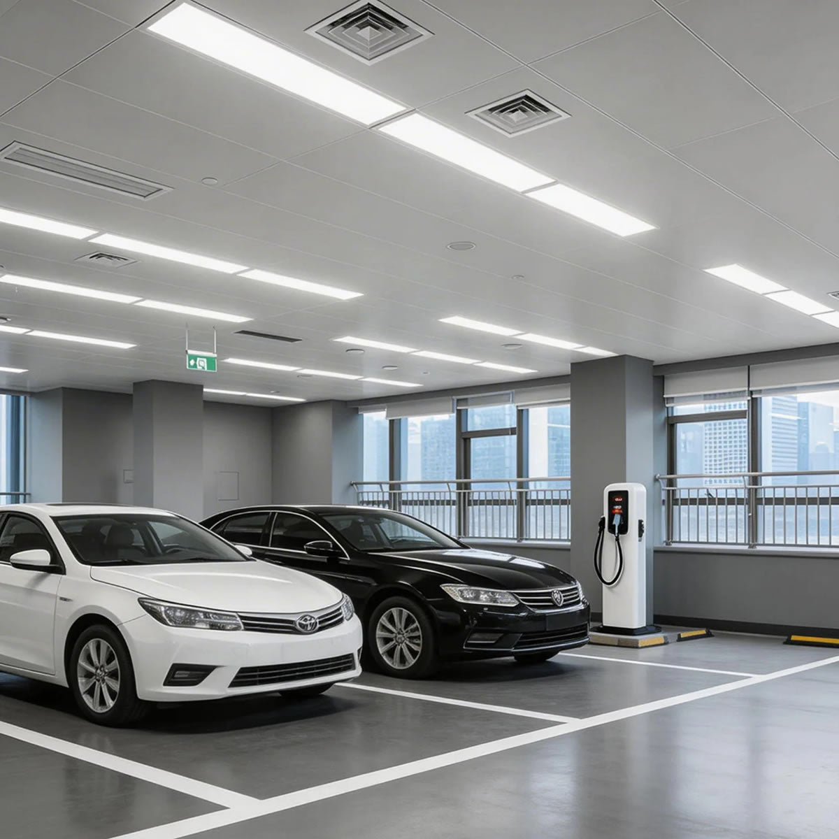 LED Backlit Panel Light 120-277V 50W 6500 Lumens ETL DLC Premium | 2x4FT Sensor Base