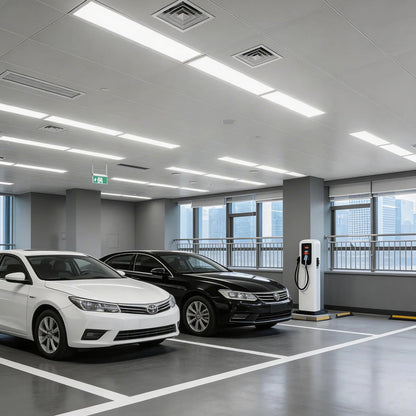 LED Backlit Panel Light 120-277V 50W 6500 Lumens ETL DLC Premium | 2x4FT Sensor Base