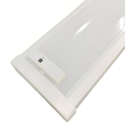 4FT LED Wraparound Light J-WL01, 20/30/40W Selectable, 3500K–6500K, DLC Premium