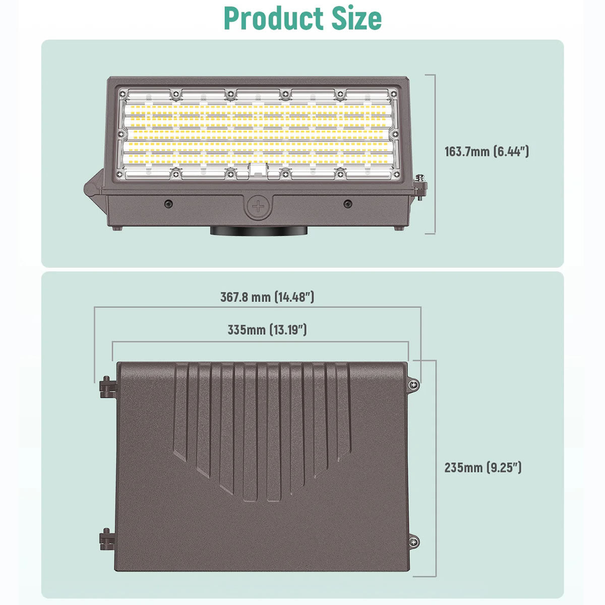 Full Cutoff LED Wall Pack Light, 60–120W Selectable, 3000K–5000K, 120–277V | WP11 - 3000K / 4000K / 5000K