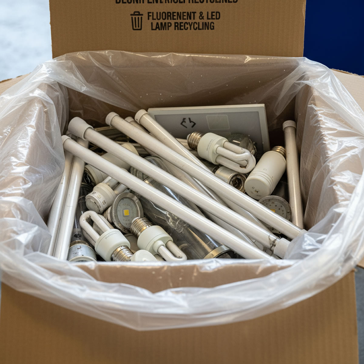 2ft Mixed Lamps Recycling Box