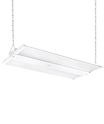 Case of 2 - LED Linear High Bay - 4ft - 64,000 Lumen Max - Full Lens - Wattage Adjustable 255W/300W/400W - Color Tunable 40K/50K/57K - Sensor Base