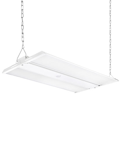 Case of 2 - LED Linear High Bay - 4ft - 64,000 Lumen Max - Full Lens - Wattage Adjustable 255W/300W/400W - Color Tunable 40K/50K/57K - Sensor Base