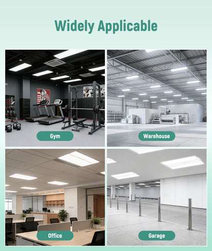 LED Linear High Bay - 2ft - 30,800 Lumen Max - Wattage Adjustable 220W/200W/180W - Color Tunable 40K/50K - Sensor Base