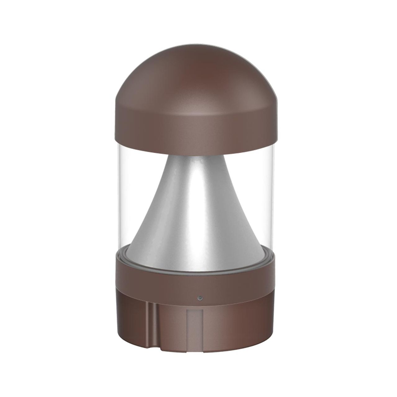 LED Round Bollard - Dome Cone Top - Wattage Adjustable 14W/19W/24W - Color Tunable 3000K/4000K/5000K - LumeGen