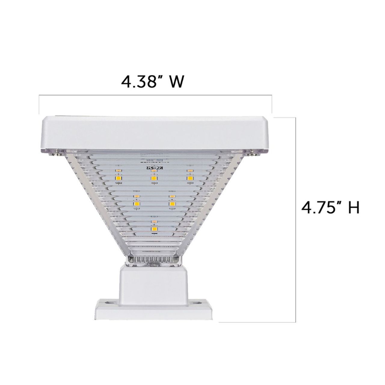 Solar LED Luxor Post Cap Light - 2-Pack - Gama Sonic