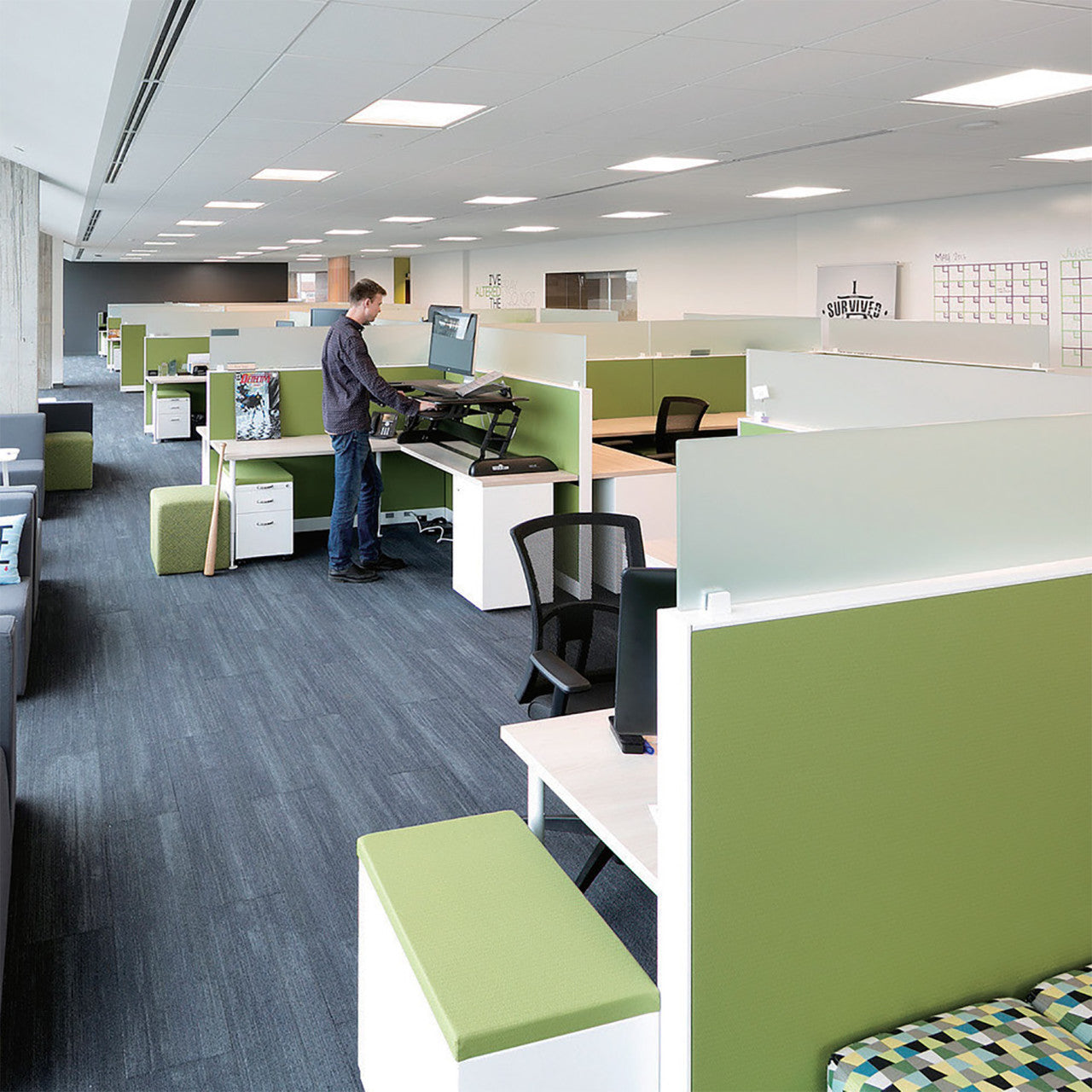 Case of 2 - 2x4 LED Flat Panel Light - Wattage Adjustable 40W/50W - Color Tunable 35K/40K/50K - Hongyao