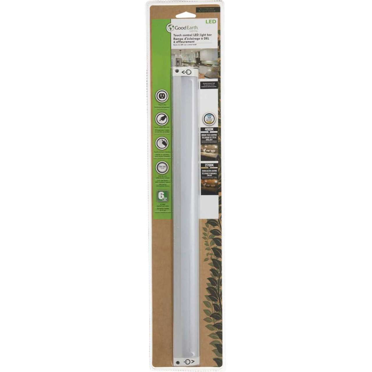 18in. LED Touch Control Under Cabinet Light - 13.8W - Good Earth