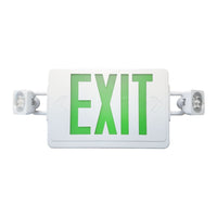 LED Reduced Profile Exit & Emergency Light Combo - 90 Min. Emergency Runtime