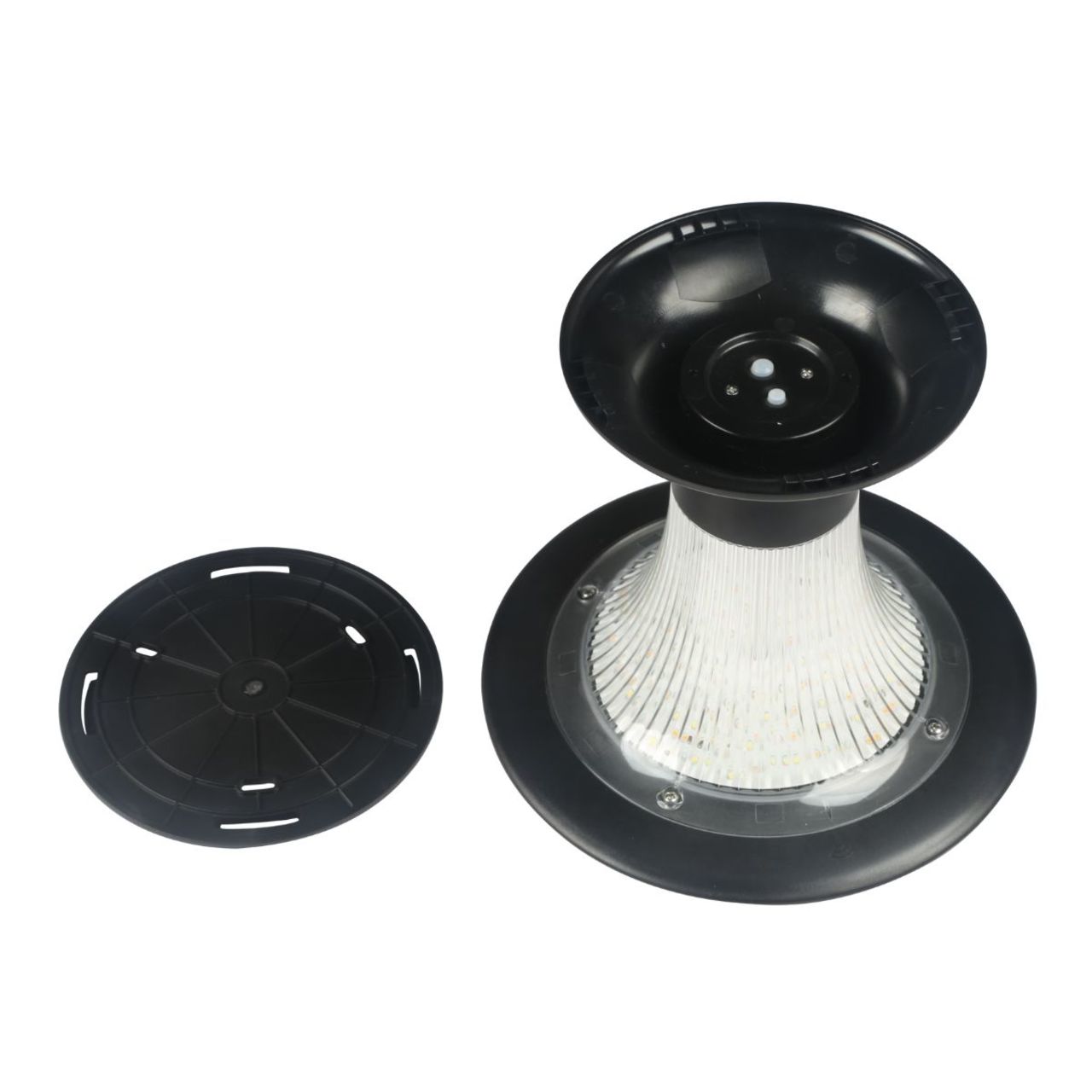 Solar LED Diamond Pier Light - 2200 Lumens - Dual Color Temperatures - LumeGen
