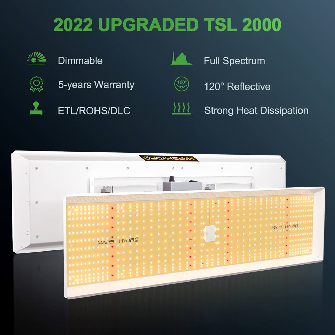 LED Full Spectrum Indoor Grow Light Panel | TSL | 300W | Mars