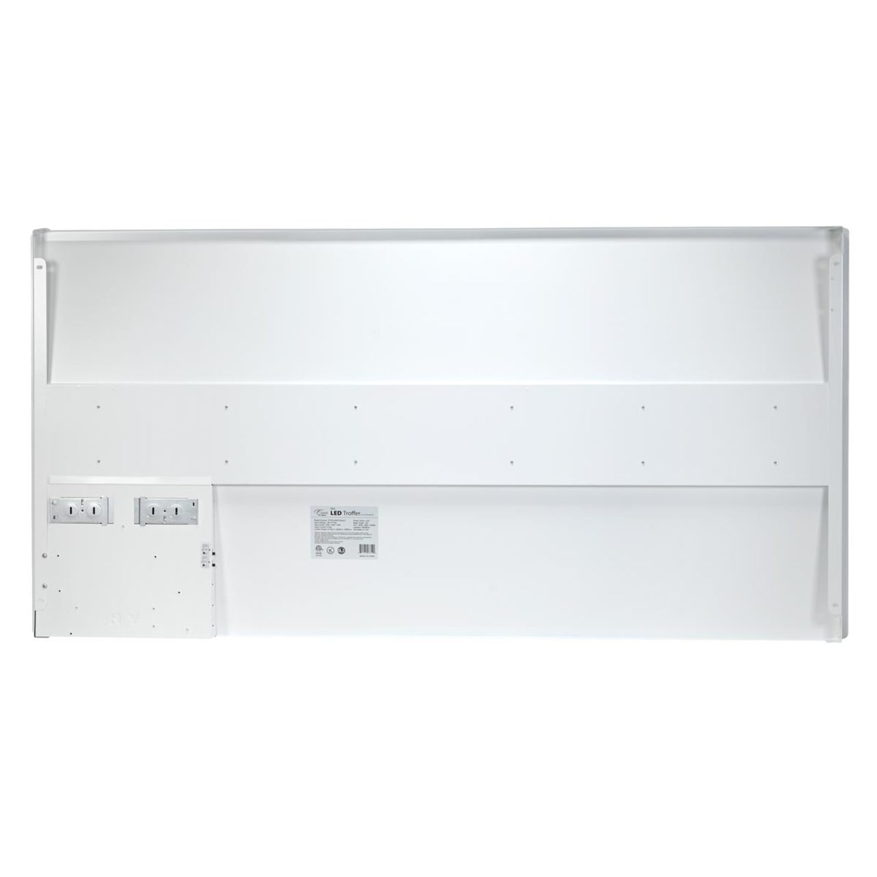 Case of 2 - 2x4 LED Troffer Light - Wattage Adjustable 33W/40W/50W - Color Tunable 30K/40K/50K - Euri Lighting