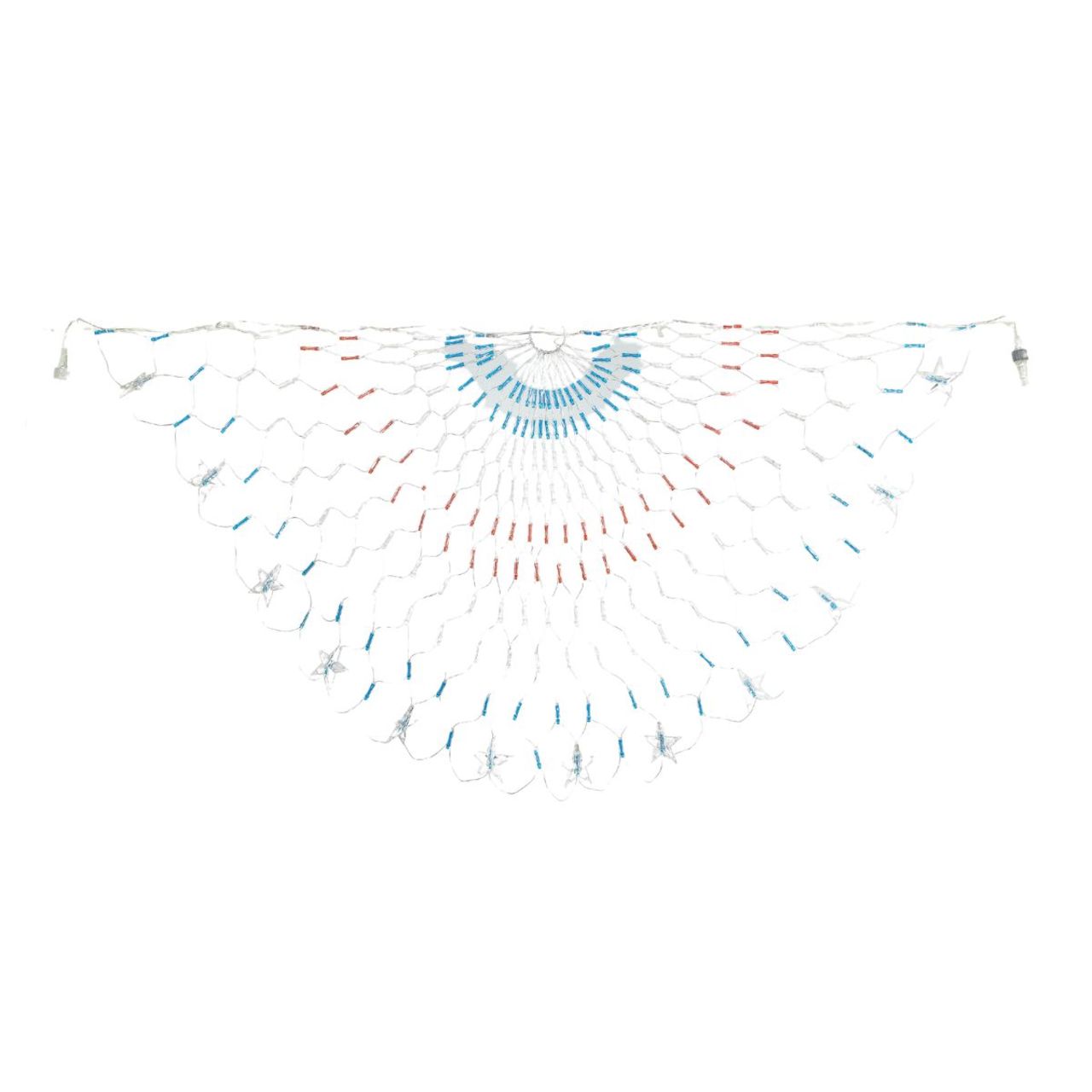 4ft Patriotic Banner Light - 243 Red, White, & Blue LEDs - Waterproof