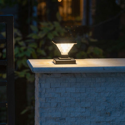 Solar LED Luxor Post Cap Light - 2-Pack - Gama Sonic