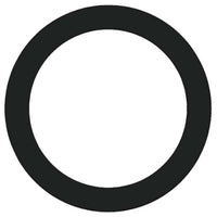 4in. Interchangeable Trim for Recessed Wafer Downlights - Matte Black - Keystone