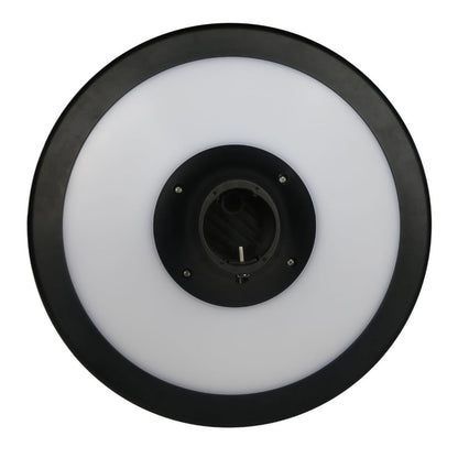 Solar LED Round Post Top Area Light - 2100 Lumens - Dual Color Temperatures - LumeGen