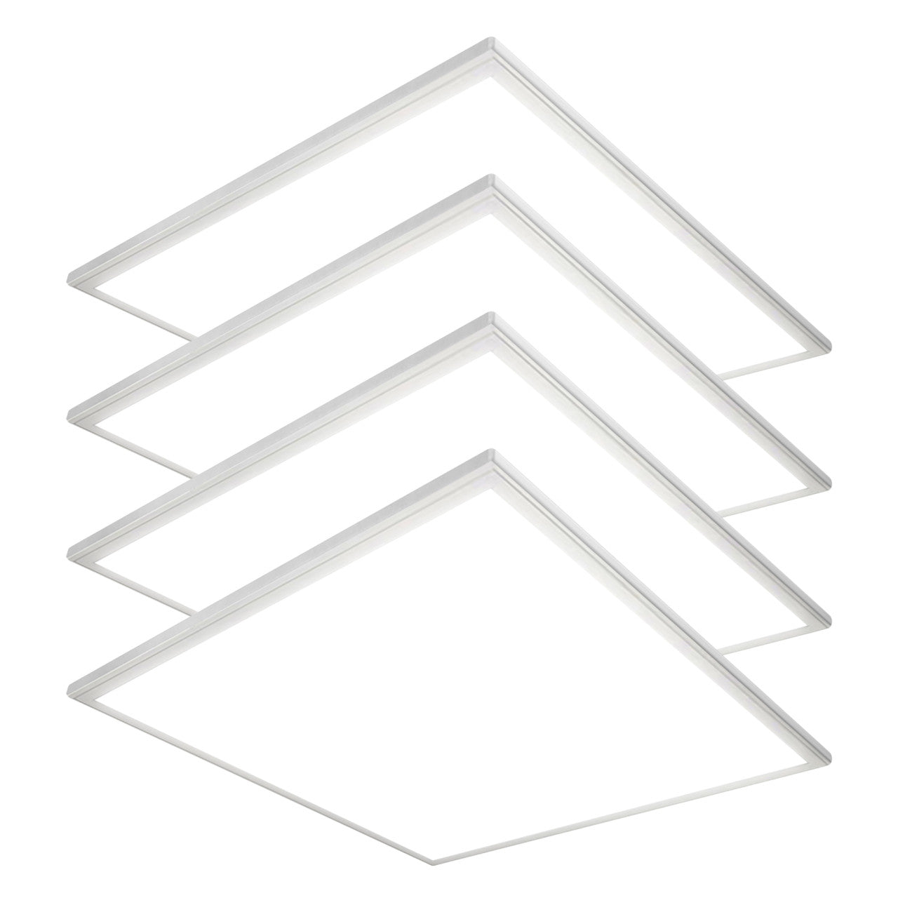 Case of 4 - 2x2 LED Flat Panel Light - Wattage Adjustable 20W/30W/36W - Color Tunable 35K/40K/50K - Sylvania