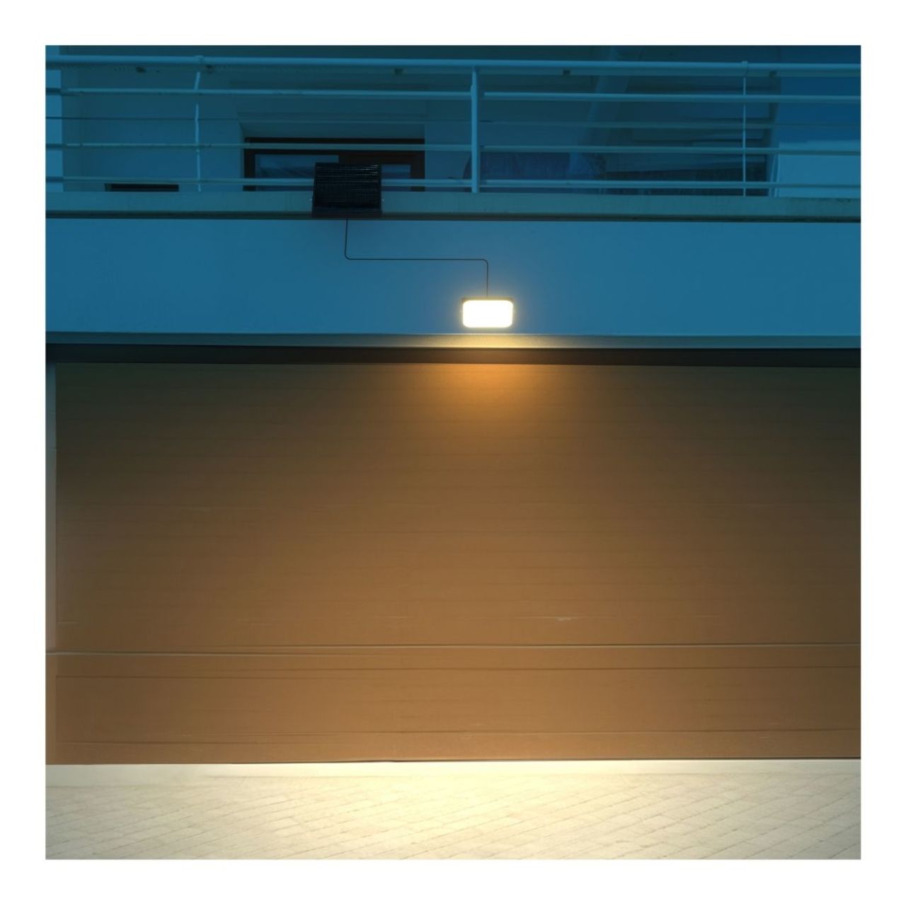 Solar LED Cube Flood Light with Remote Control - 4800 Lumens - Dual Color Temperature - LumeGen