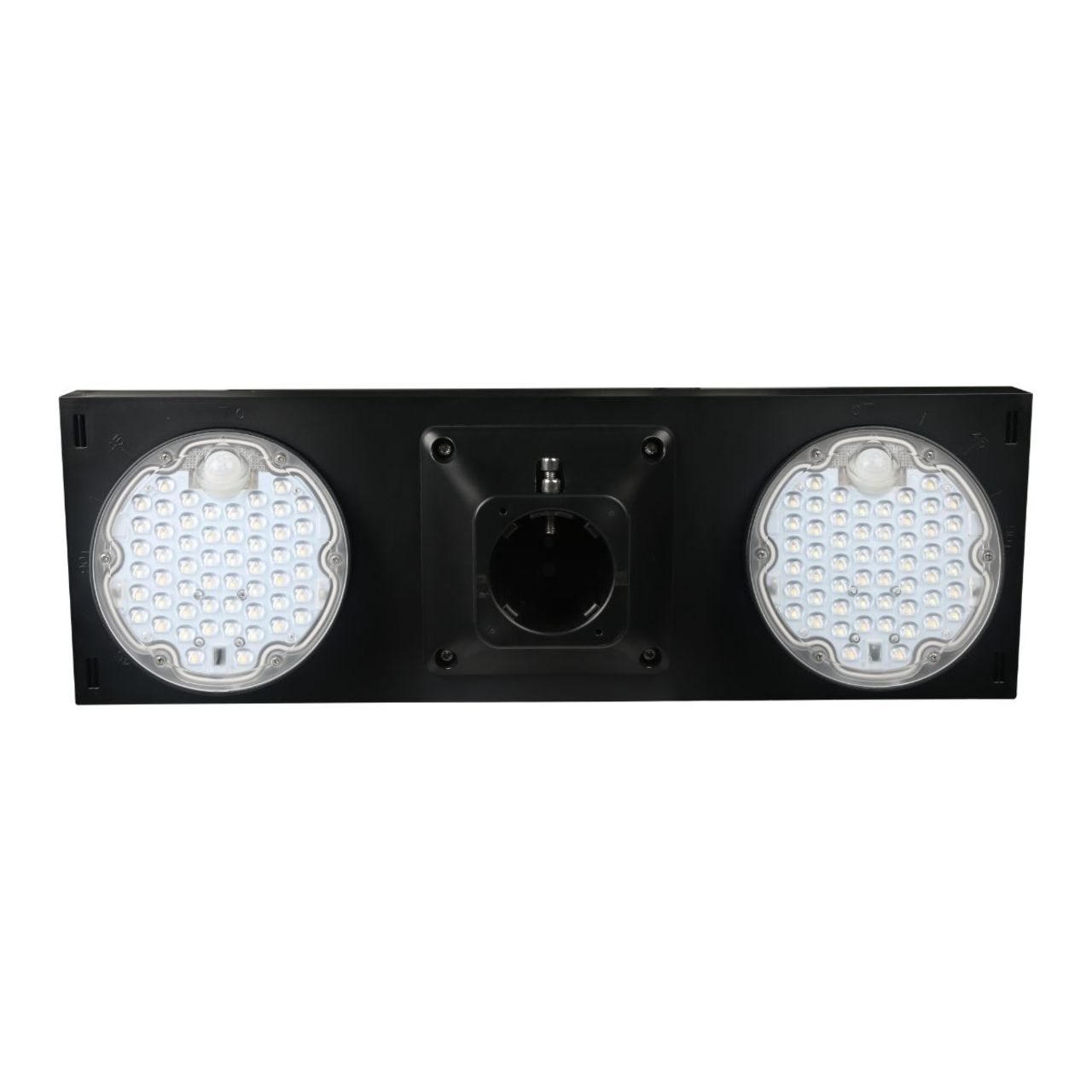 Solar LED Dual Head Post Top Area Light - Dual Color Temperature - LumeGen