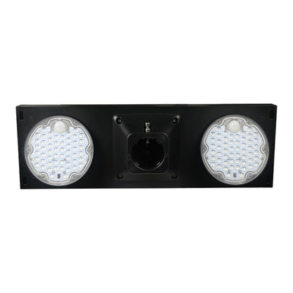 Solar LED Dual Head Post Top Area Light - Dual Color Temperature - LumeGen
