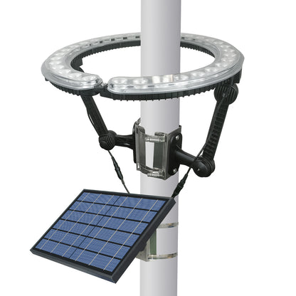 LED Solar Flagpole Ring Light - 1140 Lumens - LumeGen