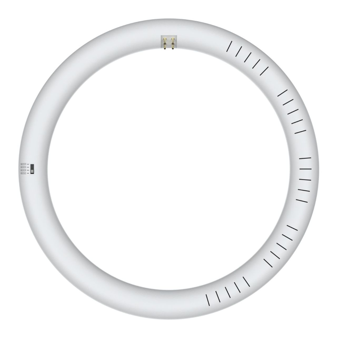 2-Pack - 12in. LED T9 Circline Tube Lamp - Universal Type A+B - 16W - 1700 Lumens - Color Selectable - LumeGen