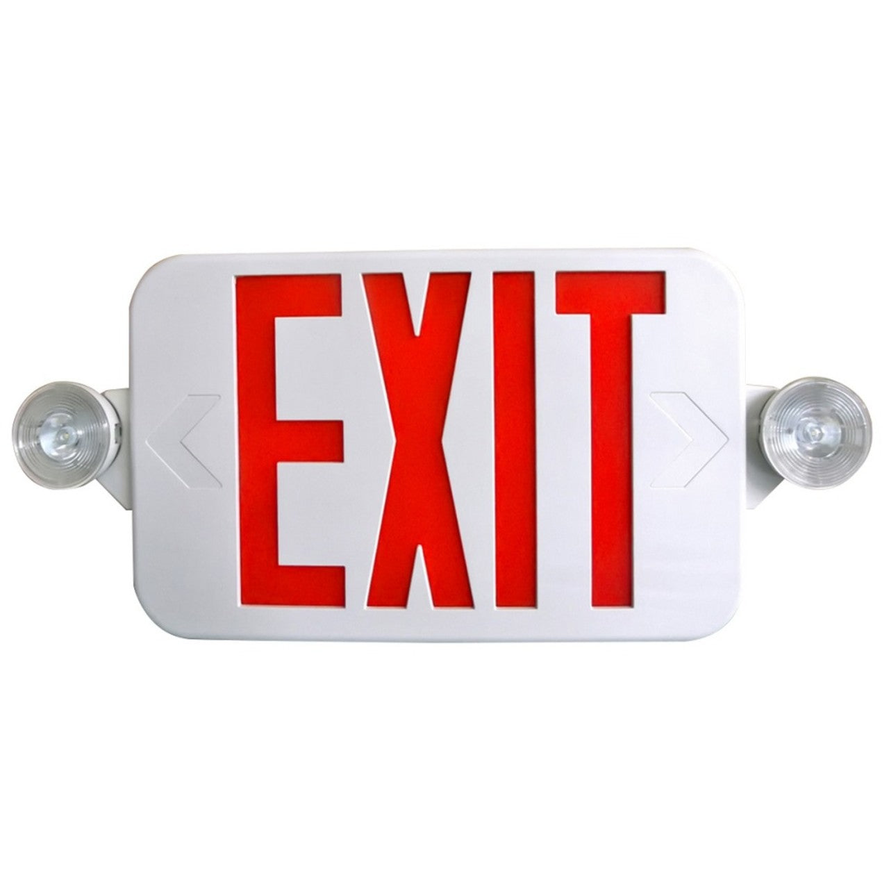 LED Low Profile Exit & Emergency Combo Sign - Red/Green Letters - 90 Min. Emergency Runtime