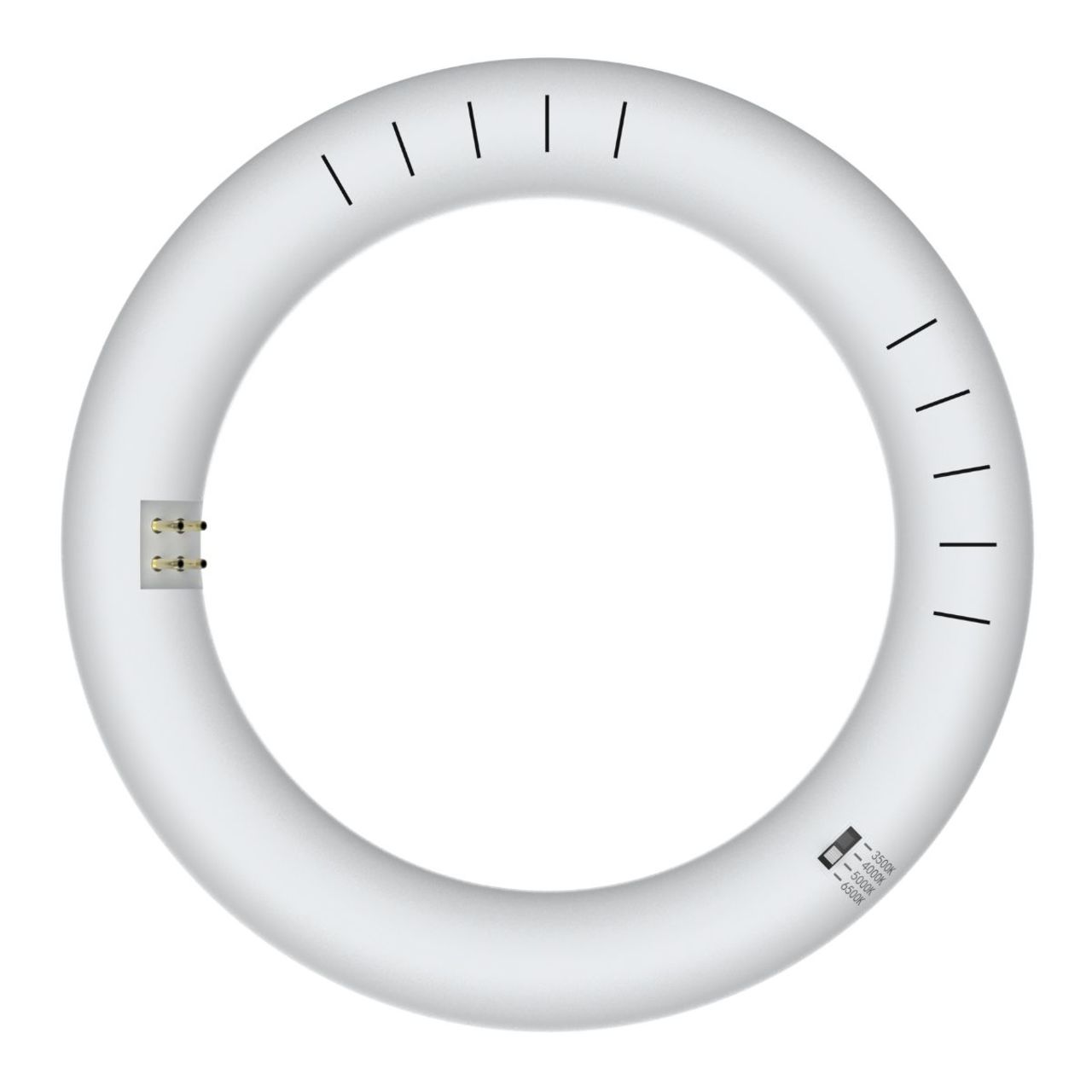 2-Pack - 8in. LED T9 Circline Tube Lamp - Type A+B - 11W - 1200 Lumens - Color Selectable - LumeGen