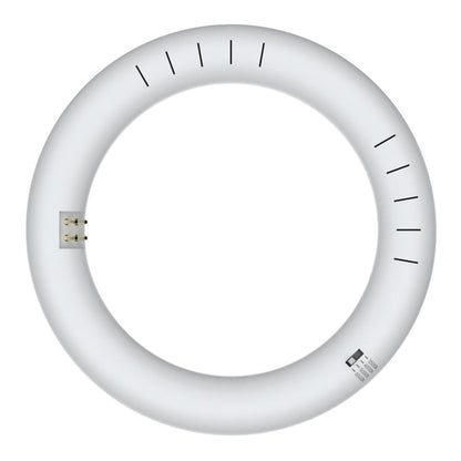 2-Pack - 8in. LED T9 Circline Tube Lamp - Type A+B - 11W - 1200 Lumens - Color Selectable - LumeGen