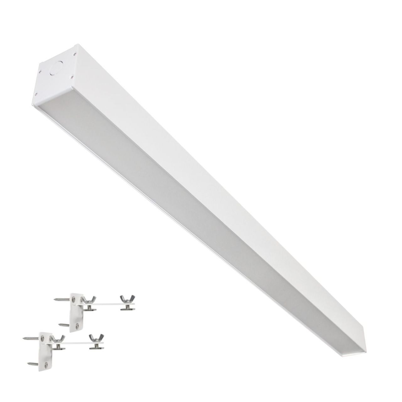 50W 4ft. Up/Down Linear Light | Wall Mount | White Finish – LightUp