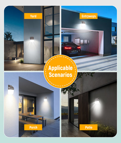 LED Mini Wallpack - 3,900 Lumen Max - Wattage Adjustable 30W/20W/15W - Color Tunable 30K/40K/50K - Photocell