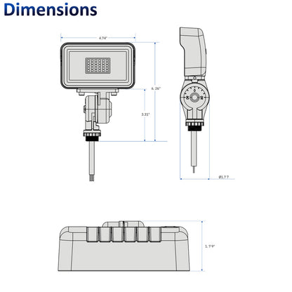 LED Contractor Prime Flood Light - 15W - 5000K - Keystone