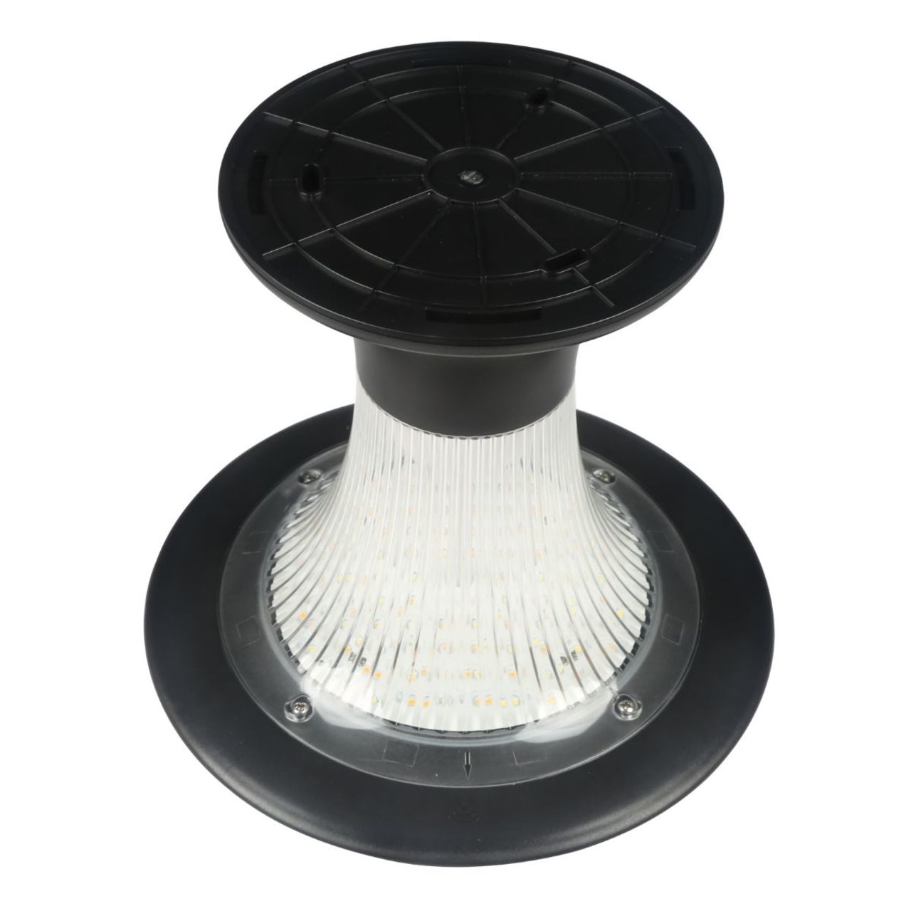 Solar LED Diamond Pier Light - 2200 Lumens - Dual Color Temperatures - LumeGen