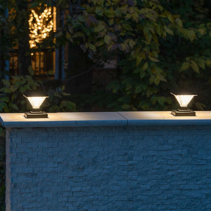 Solar LED Luxor Post Cap Light - 2-Pack - Gama Sonic