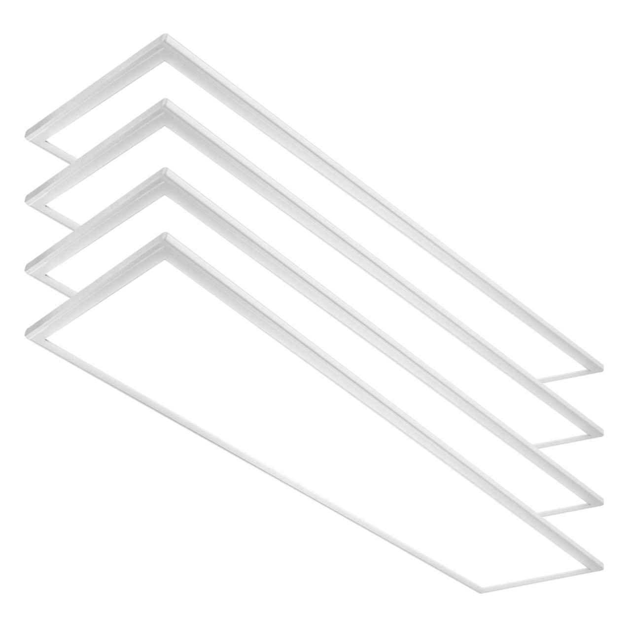 four 1x4 LED flat panels