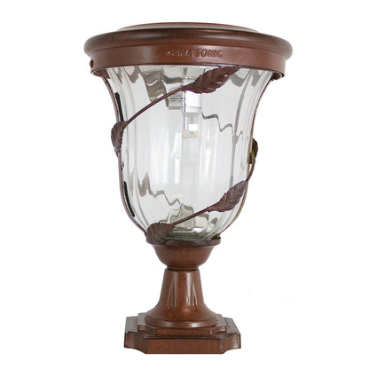 Solar LED Flora Lantern Light - 70 Lumens - 2700K - Antique Bronze Finish - Gama Sonic