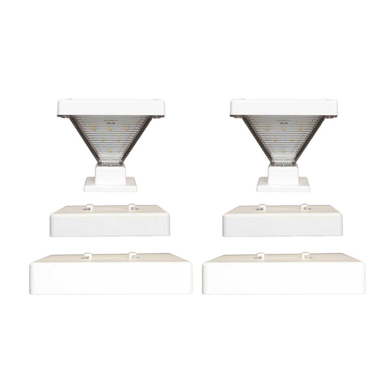 Solar LED Luxor Post Cap Light - 2-Pack - Gama Sonic