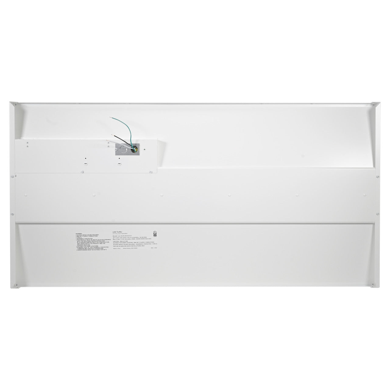 Case of 2 - 2x4 LED Troffer Light - Wattage Adjustable 34W/38W/45W - Color Tunable 35K/40K/50K - Jen Lighting