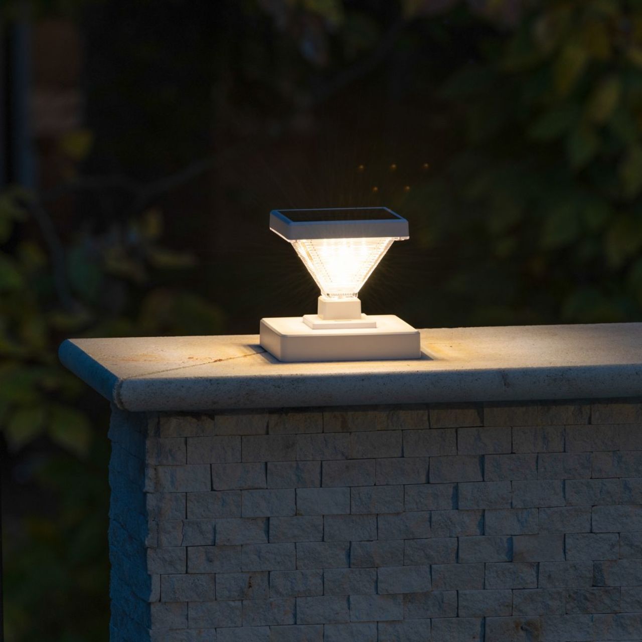 Solar LED Luxor Post Cap Light - 2-Pack - Gama Sonic