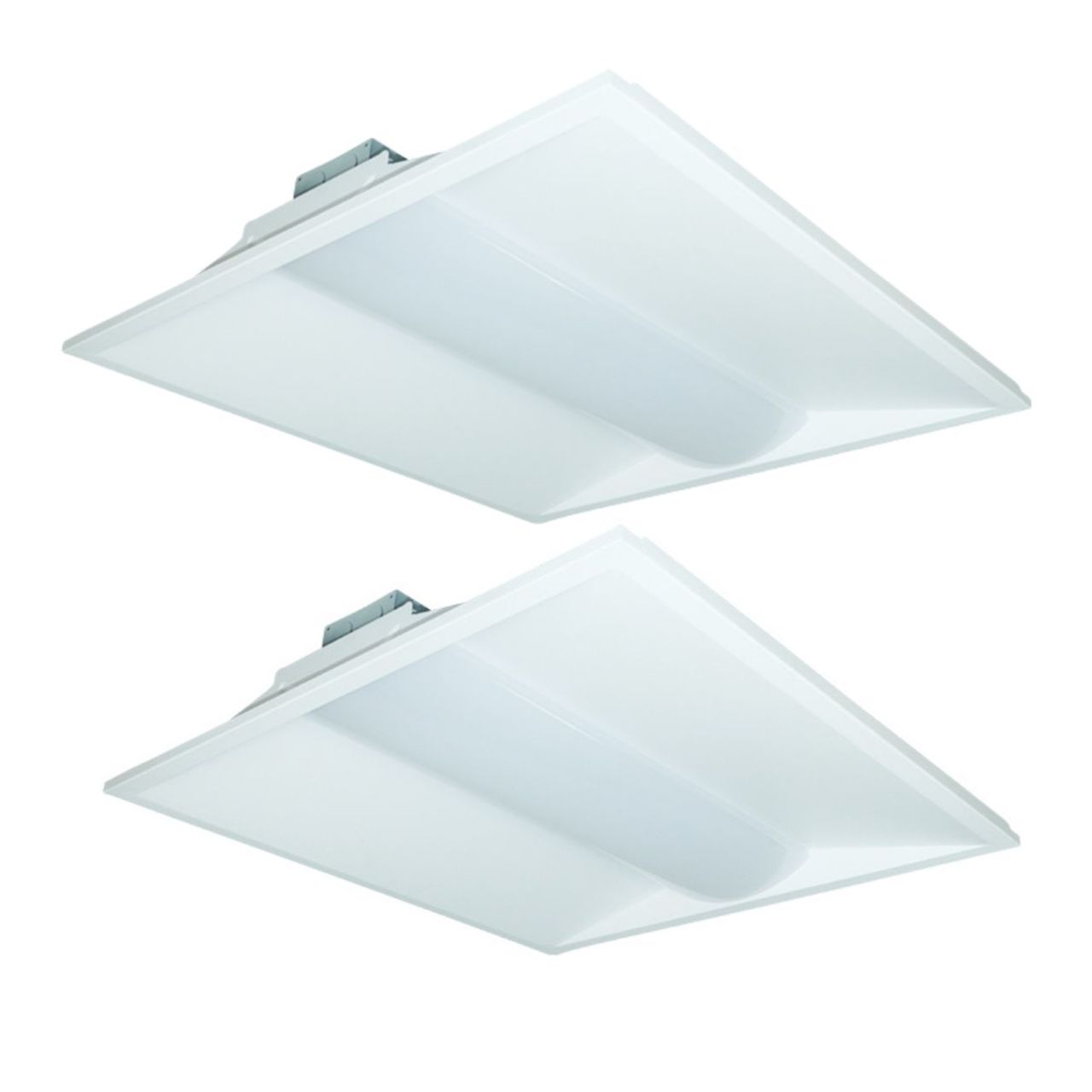 Case of 2 - 2ft. x 2ft. LED Troffer - Wattage Adjustable 15W/25W/36W - Color Tunable 3500K/4000K/5000K