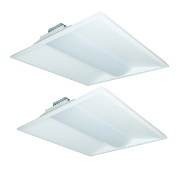 Case of 2 - 2ft. x 2ft. LED Troffer - Wattage Adjustable 15W/25W/36W - Color Tunable 3500K/4000K/5000K