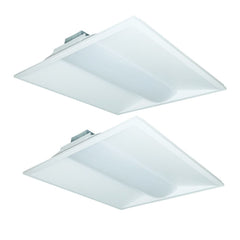 Case of 2 - 2ft. x 2ft. LED Troffer - Wattage Adjustable 15W/25W/36W - Color Tunable 3500K/4000K/5000K