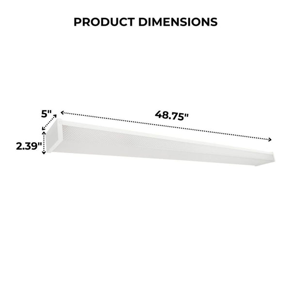 LED 4ft Wrap Light | Prismatic Lens | 30/40/50W | LumeGen – LightUp