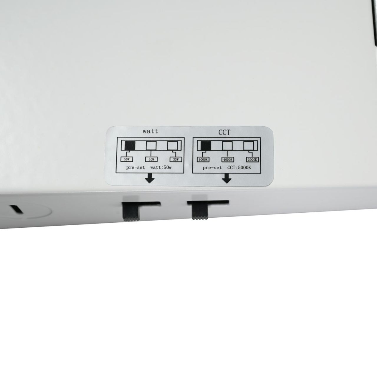 Case of 2 - 2x4 LED Troffer Light - Wattage Adjustable 33W/40W/50W - Color Tunable 30K/40K/50K - Euri Lighting
