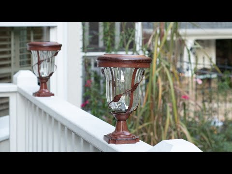 Solar LED Flora Lantern Light - 70 Lumens - 2700K - Antique Bronze Finish - Gama Sonic