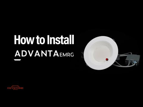 8in. LED Wattage Adjustable & Color Tunable Recessed Downlight - Built-in 5W Emergency Driver - 14W/17W/20W - 3000K/3500K/4000K - Keystone