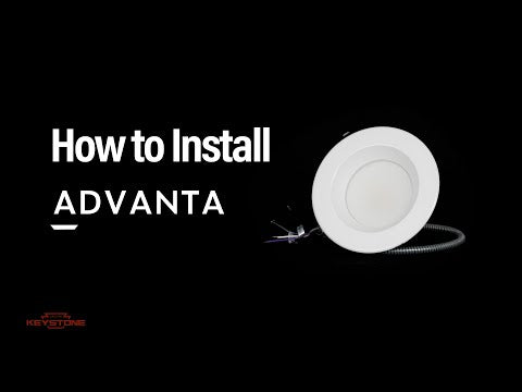 8in. LED Wattage Adjustable & Color Tunable Recessed Downlight - Integrated Driver - 90 CRI - 16.5W/23W/29W - 3000K/3500K/4000K - Keystone