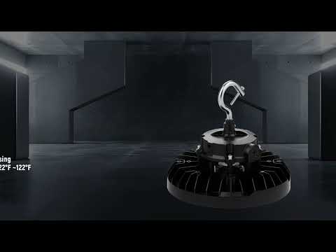 LED Wattage Adjustable UFO High Bay - 100W/150W - 5000K - Jen Lighting & Microwave Highbay Sensor - 12VDC